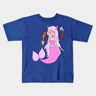 Axolotls and Mermaid Kids T-Shirt